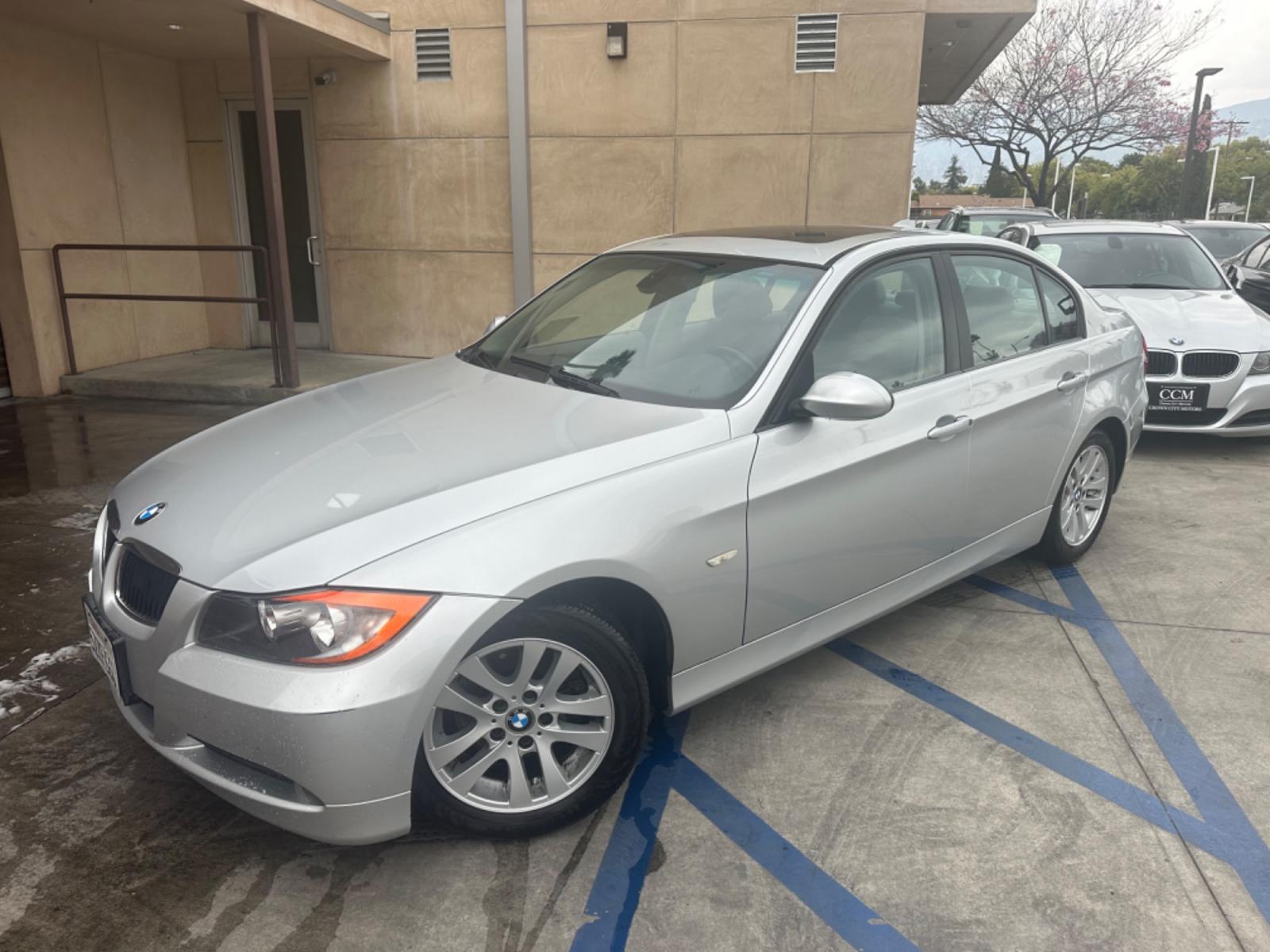 2007 Silver Metallic /Gray BMW 3-Series Leather (WBAVC53597F) with an 6 cylinder engine, Automatic transmission, located at 30 S. Berkeley Avenue, Pasadena, CA, 91107, (626) 248-7567, 34.145447, -118.109398 - Photo #0